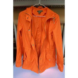 Ralph Lauren Orange Jacket Size Small Double Zipper